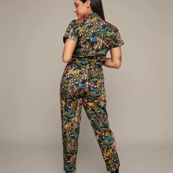 Mixed By Nasrin Jungle Print Jumpsuit - Medium Tall - Picture 4 of 10